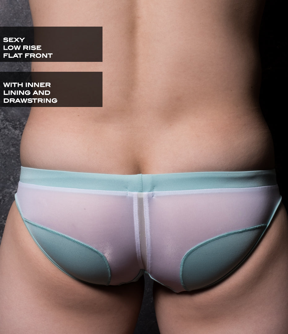 Sexy Men's Swimwear Mini Swim Bikinis - Yeo Bon (Flat Front / Inner Lining / Inner Drawstring)