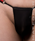 Sexy Mens Swimwear Extremely Sexy Mini Thong - Tak Eun (Red/Black Band)