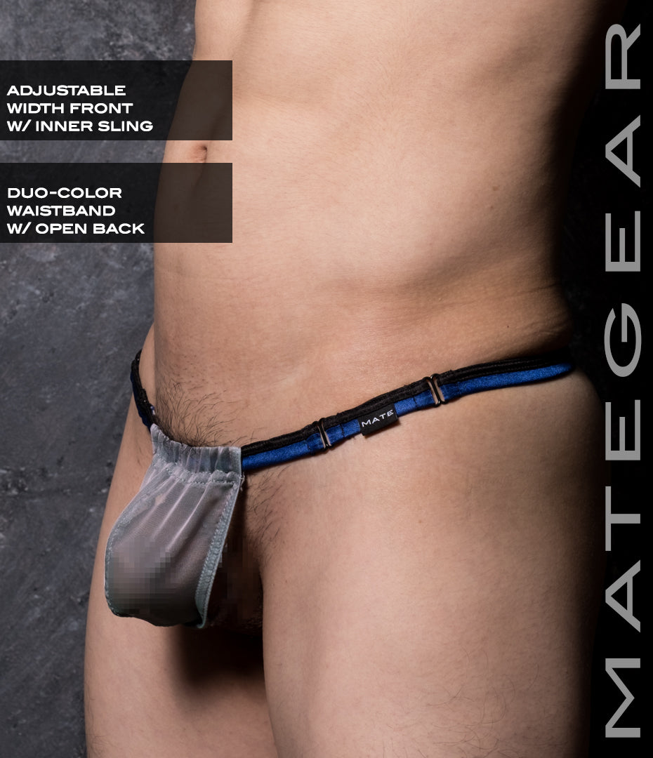 Sexy Mens Swimwear Ultra Slingshot - Ree Shin (Black/Blue Band)