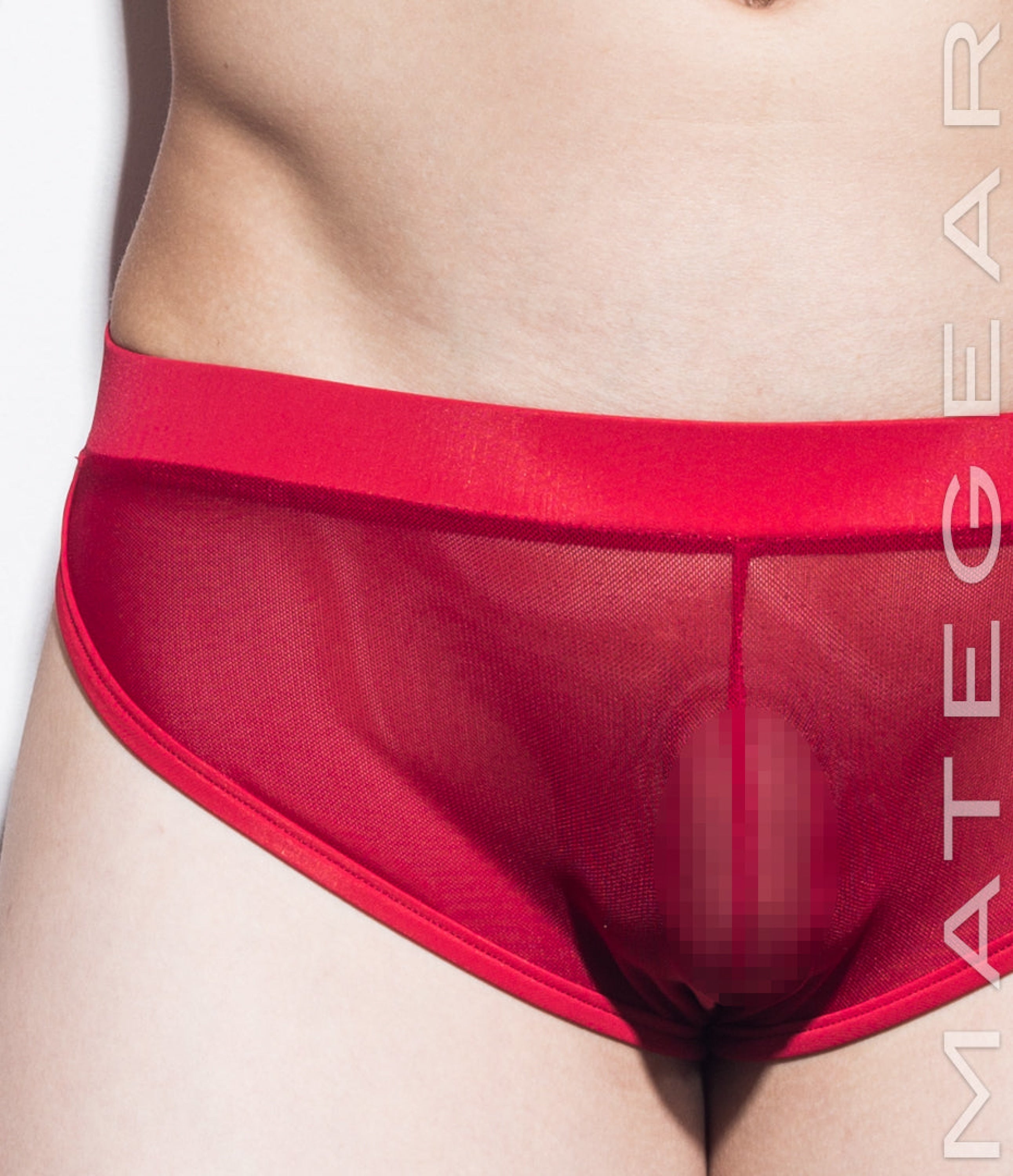 Sexy Men's Loungewear Signature Mini Shorts - Ki Nam (Mesh Series) - MATEGEAR - Sexy Men's Swimwear, Underwear, Sportswear and Loungewear