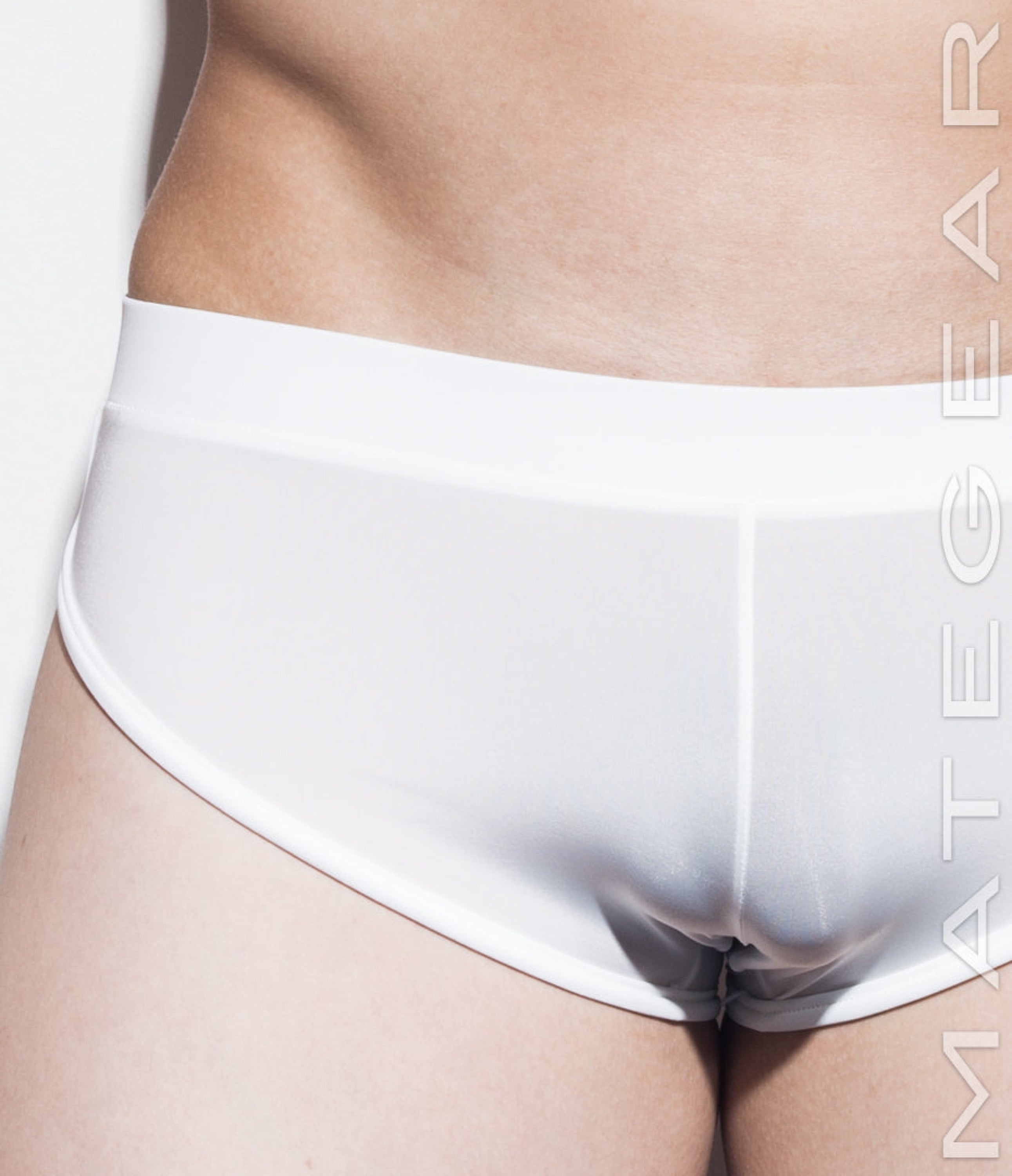 Sexy Men's Loungewear Signature Mini Shorts - Ki Nam (Ultra Thin Nylon Series) - MATEGEAR - Sexy Men's Swimwear, Underwear, Sportswear and Loungewear