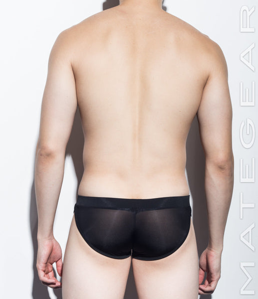 2 Pcs Fully Transparent Mesh Underwear Men Sexy Ultra-thin Mesh