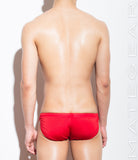 Sexy Men's Sportswear Signature Mini Shorts - Ki Nam (Red Air Nylon) - MATEGEAR - Sexy Men's Swimwear, Underwear, Sportswear and Loungewear