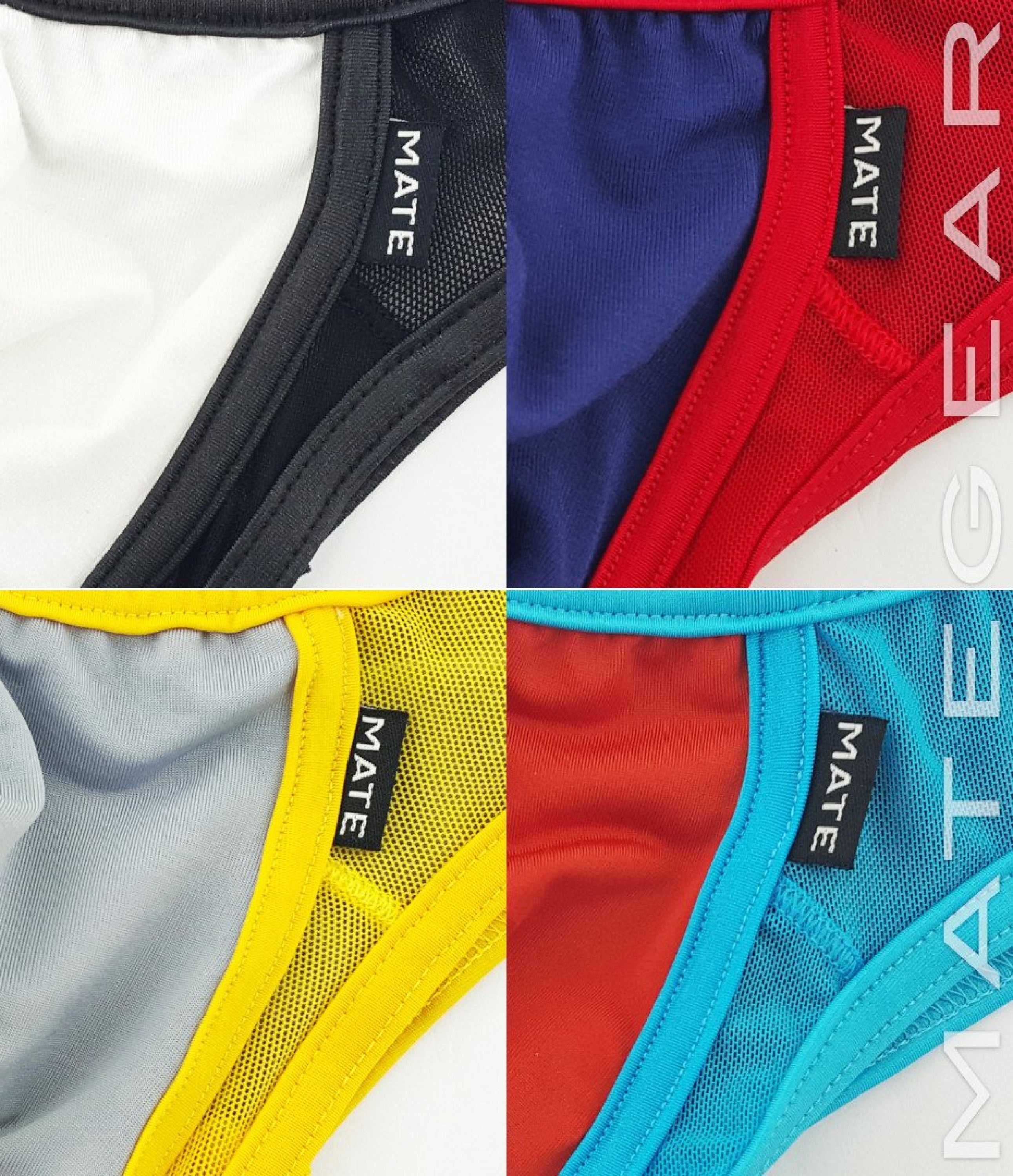 Sexy Mens Underwear Extremely Sexy Mini Boxers - Hye Mi (Light Grey Air Nylon) - MATEGEAR - Sexy Men's Swimwear, Underwear, Sportswear and Loungewear