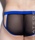 Sexy Mens Loungewear Xpression Mini Shorts - On Gun (Mesh Series) - MATEGEAR - Sexy Men's Swimwear, Underwear, Sportswear and Loungewear