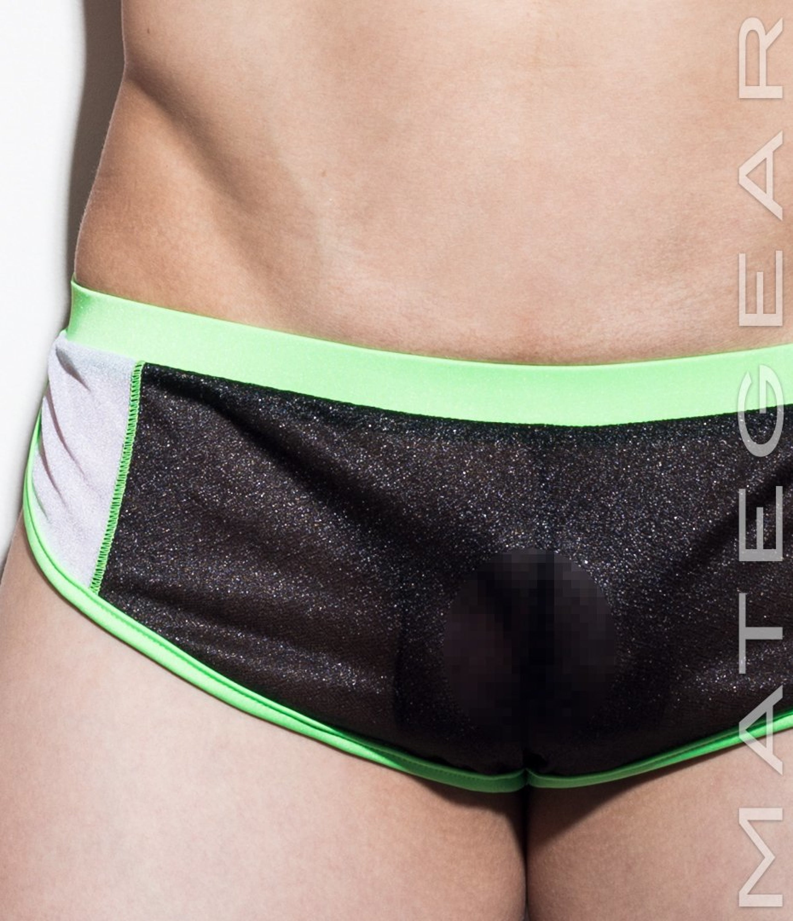 Sexy Men's Loungewear Extremely Sexy Mini Shorts - Paek Jung II (Translucent Series) - MATEGEAR - Sexy Men's Swimwear, Underwear, Sportswear and Loungewear