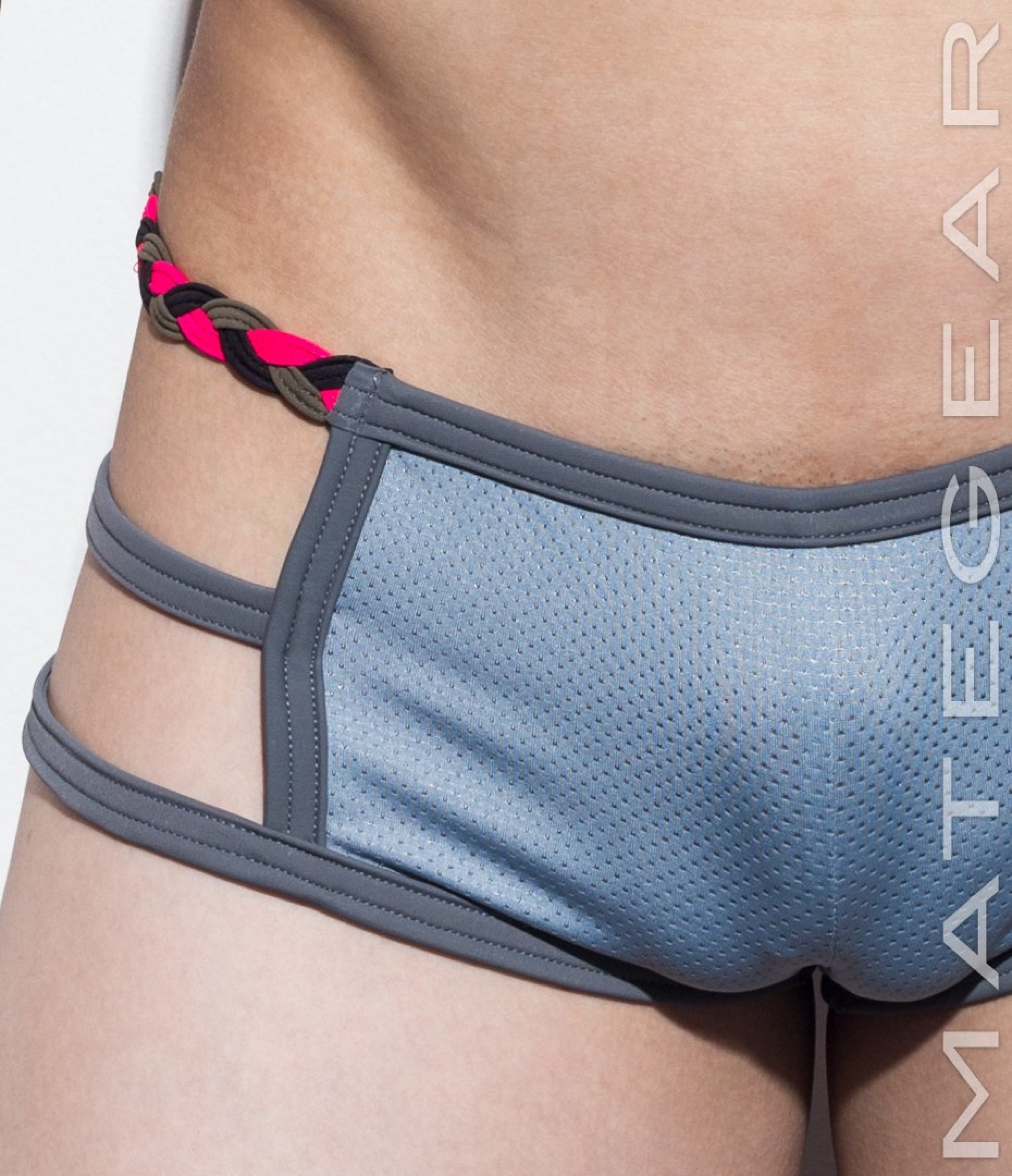 Sexy Men's Loungewear Xpression Mini Shorts - Kyon Shi (Thin Sport Mesh) - MATEGEAR - Sexy Men's Swimwear, Underwear, Sportswear and Loungewear
