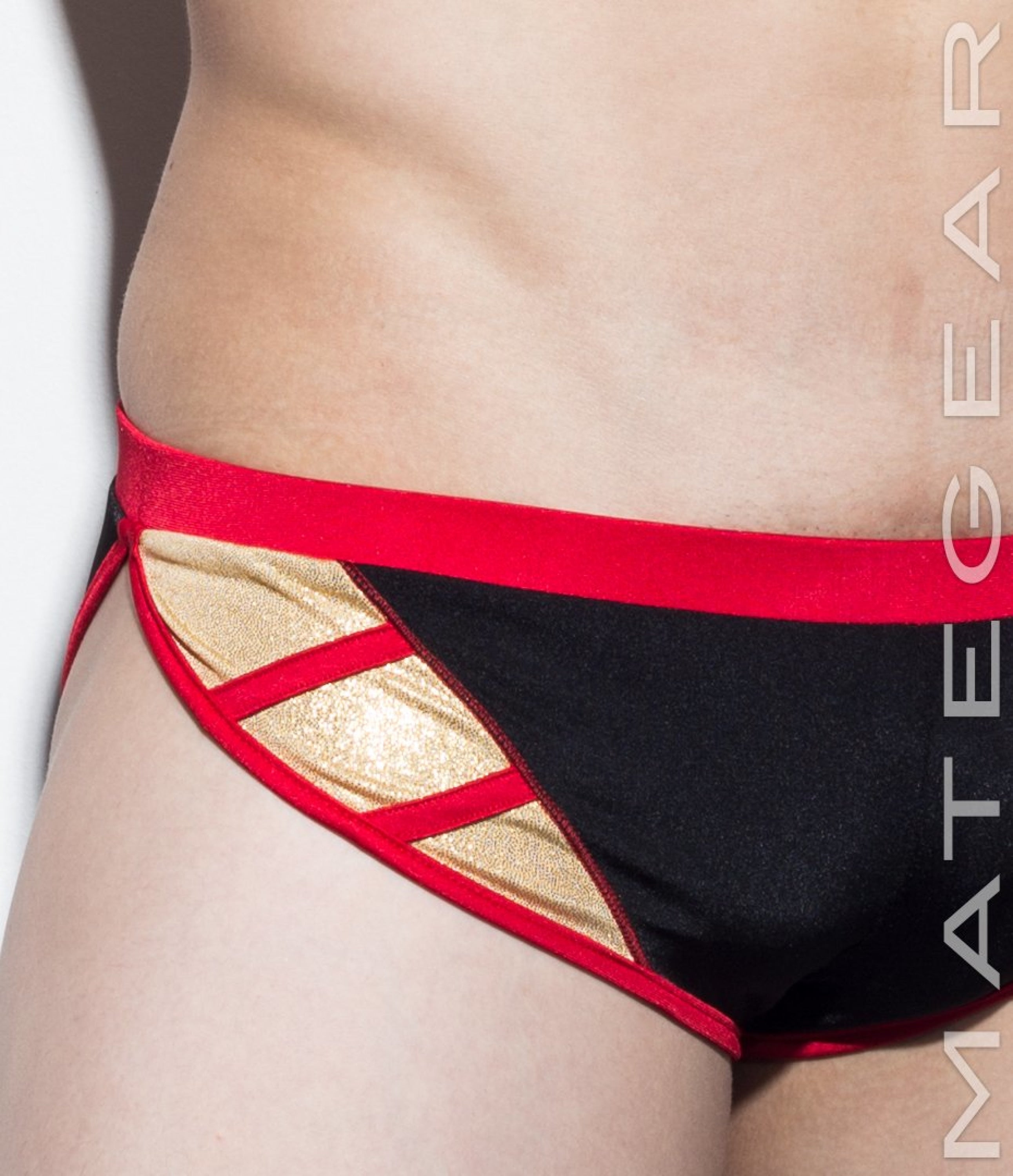 Sexy Men's Sportswear Extremely Sexy Mini Shorts - Ki Nam IV (Special Fabrics Panels) - MATEGEAR - Sexy Men's Swimwear, Underwear, Sportswear and Loungewear