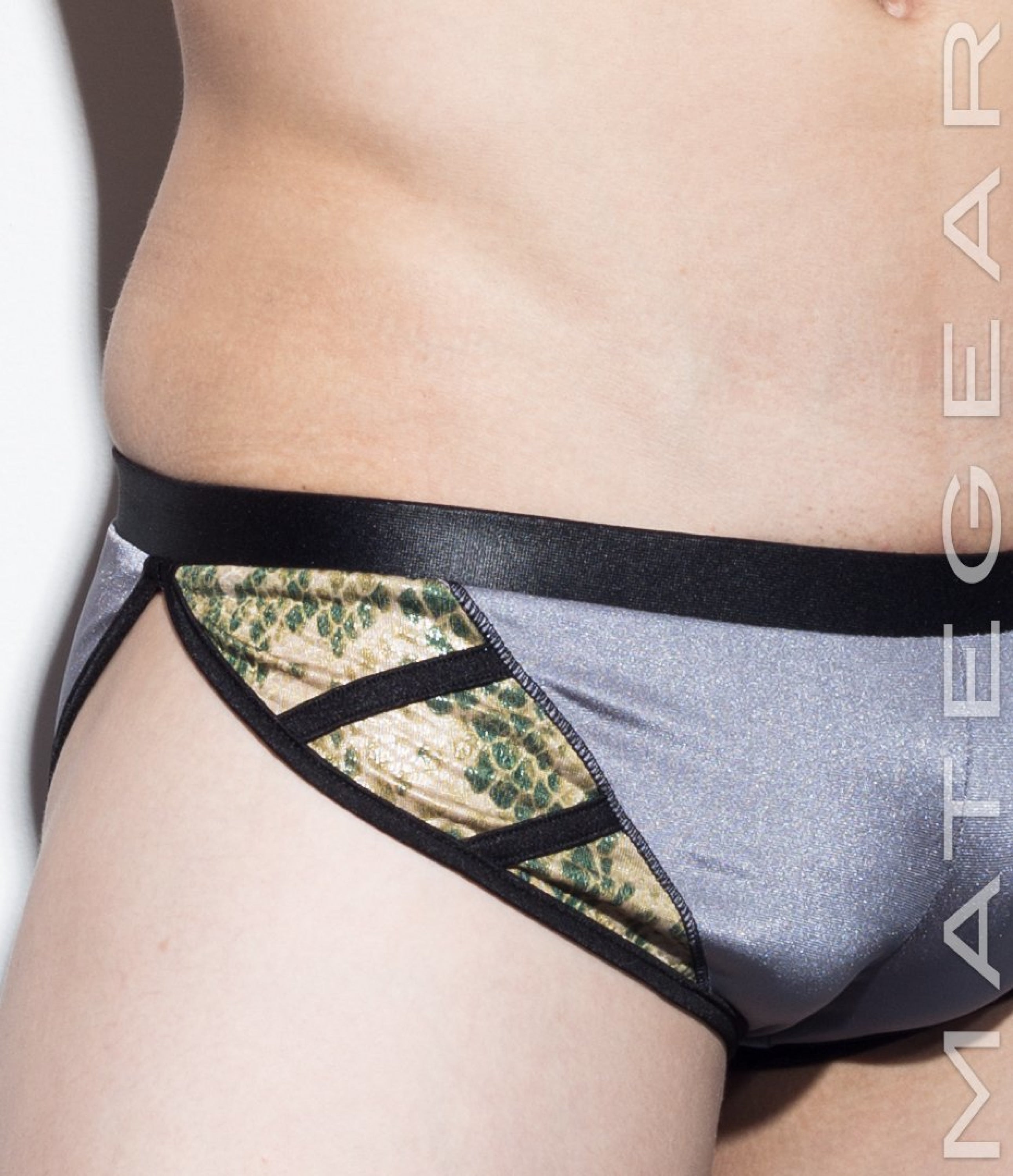 Sexy Men's Sportswear Extremely Sexy Mini Shorts - Ki Nam IV (Special Fabrics Panels) - MATEGEAR - Sexy Men's Swimwear, Underwear, Sportswear and Loungewear