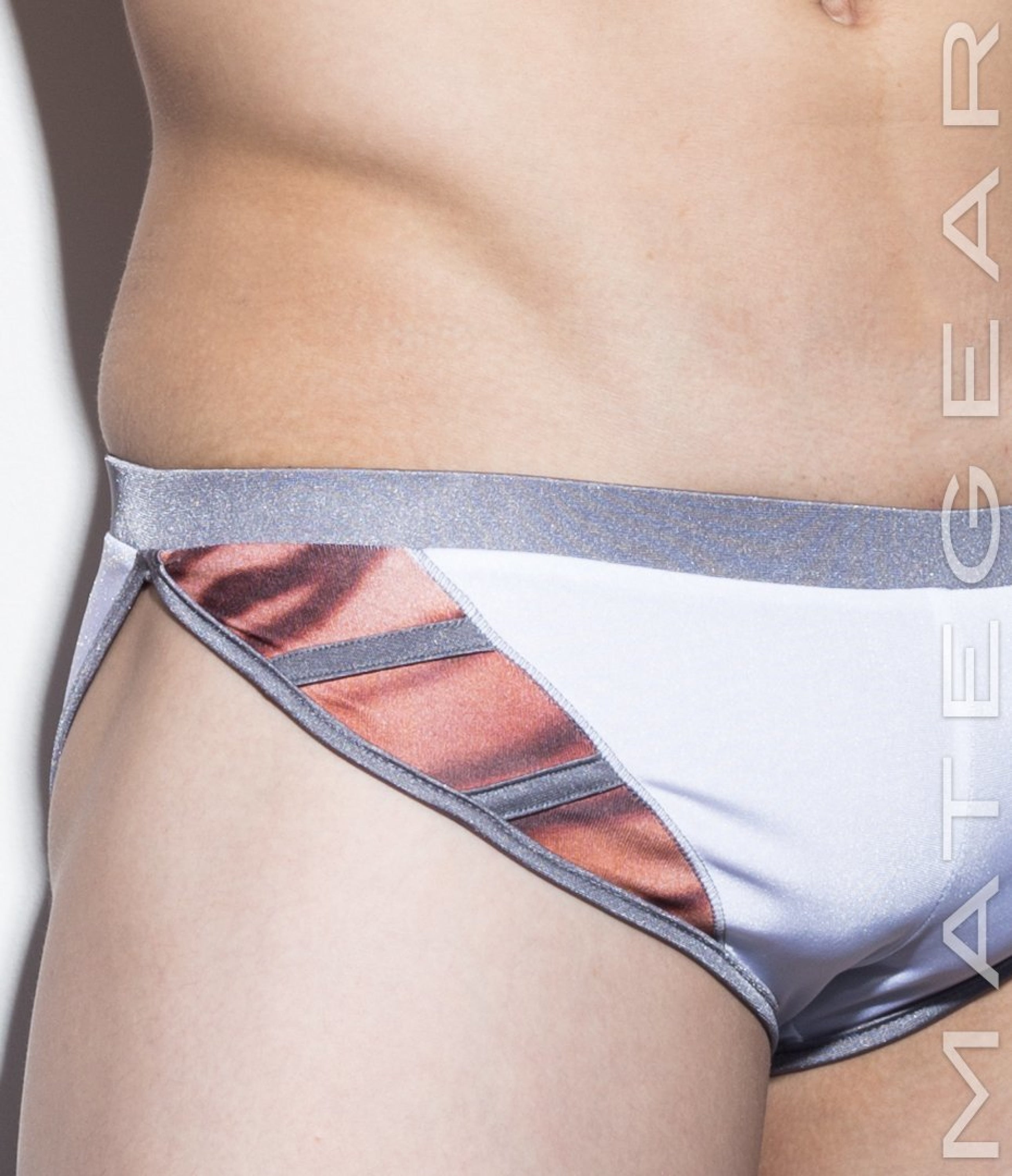 Sexy Men's Sportswear Extremely Sexy Mini Shorts - Ki Nam IV (Special Fabrics Panels) - MATEGEAR - Sexy Men's Swimwear, Underwear, Sportswear and Loungewear