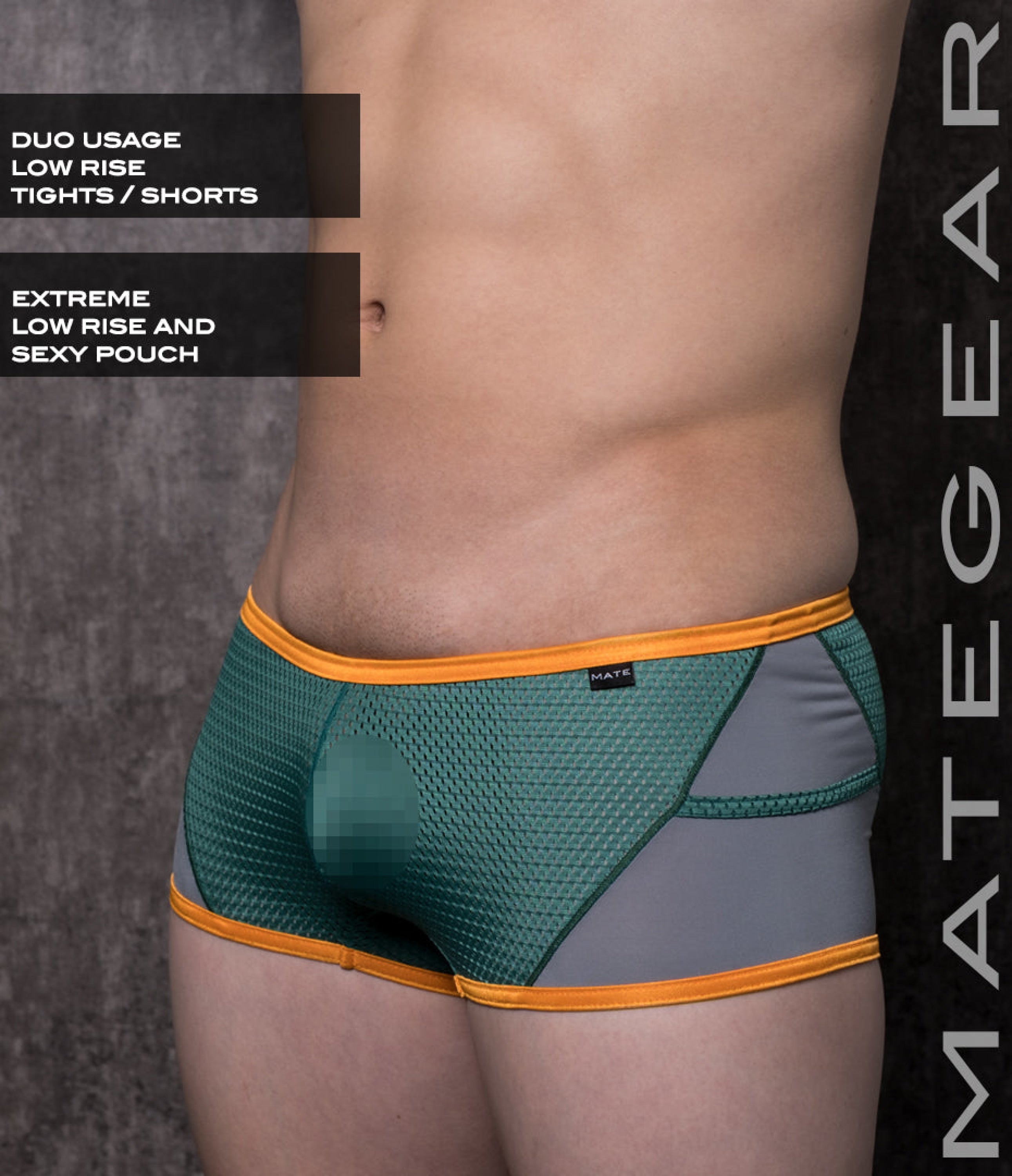 Sexy Mens Sportswear Mini Tight Shorts - Gan Dong (With Pouch) Sportswear-Mini-Designer-Mini-Shorts