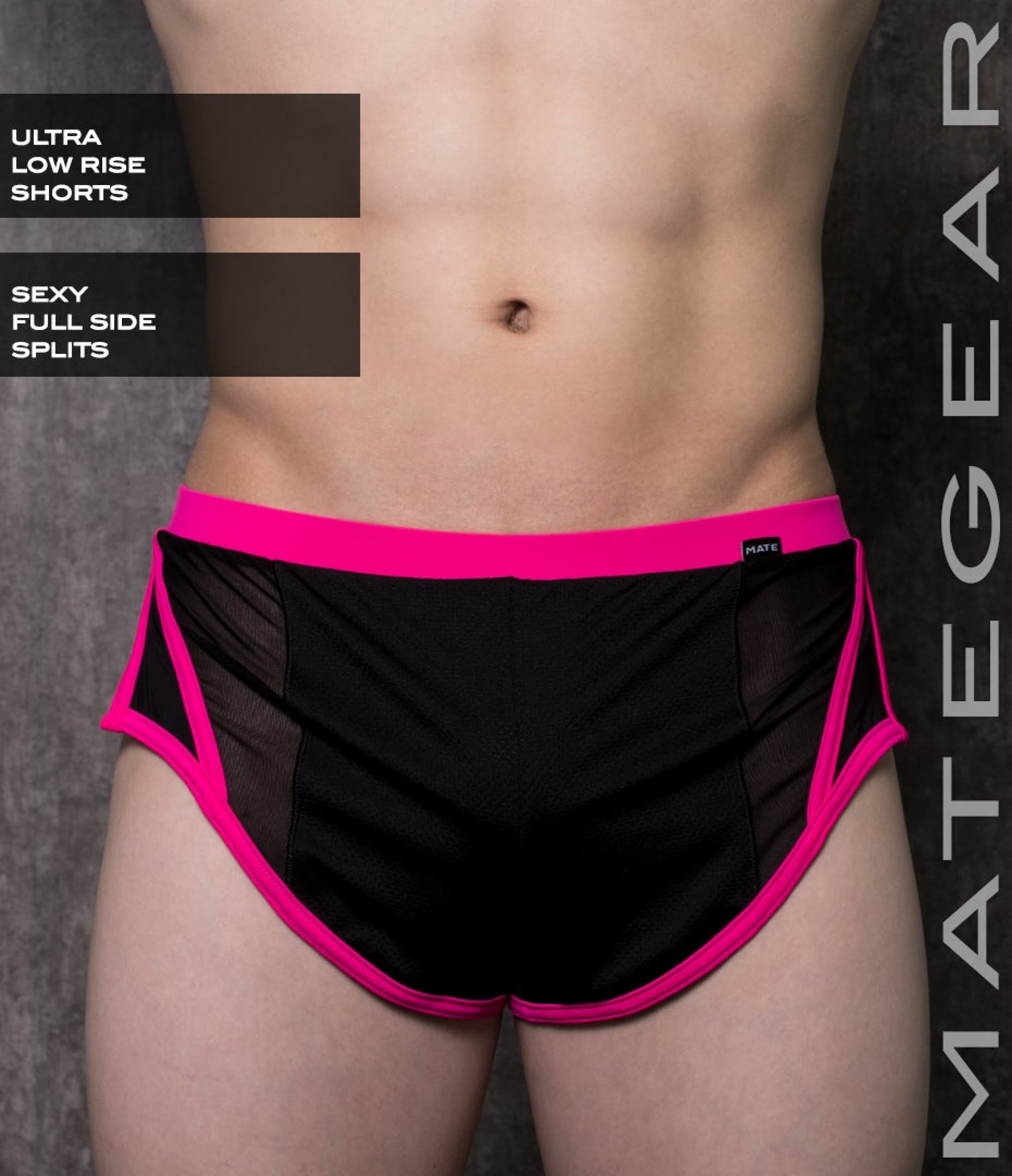 Sexy Mens Sportswear Very Ultra Shorts - Un Hoon Ii Black Sports Mesh / Medium