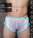 Sexy Mens Sportswear Very Ultra Shorts - Un Hoon Ii White Mesh / Medium