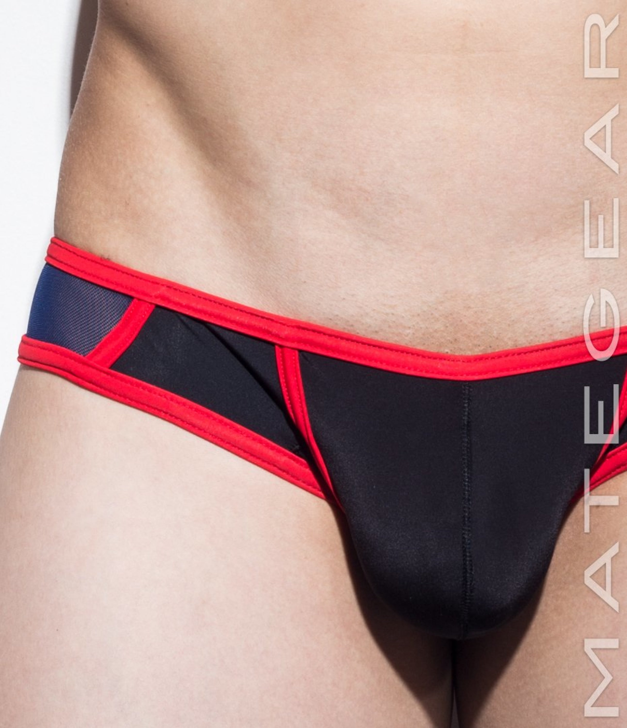 Sexy Men's Swimwear Maximizer Mini Swim Squarecuts - Pyon Seo (Thin Nylon Front) - MATEGEAR - Sexy Men's Swimwear, Underwear, Sportswear and Loungewear