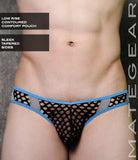 Sexy Mens Swimwear Ultra Pouch Bikini - On Hi Black Netting / Small