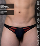 Sexy Mens Swimwear Ultra Swim Pouch Bikini - Nae Kal Vi Navy Thin Nylon / Medium