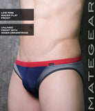 Sexy Mens Swimwear Ultra Swim Racer Bikini - Tak Jae (Low Rise Flat Front / With Drawstring)