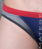 Sexy Mens Swimwear Ultra Swim Racer Bikini - Tak Jae (Low Rise Flat Front / With Drawstring)