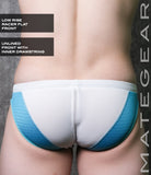 Sexy Mens Swimwear Ultra Swim Racer Bikini - Tak Jae (Low Rise Flat Front / With Drawstring)