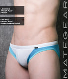 Sexy Mens Swimwear Ultra Swim Racer Bikini - Tak Jae (Low Rise Flat Front / With Drawstring)