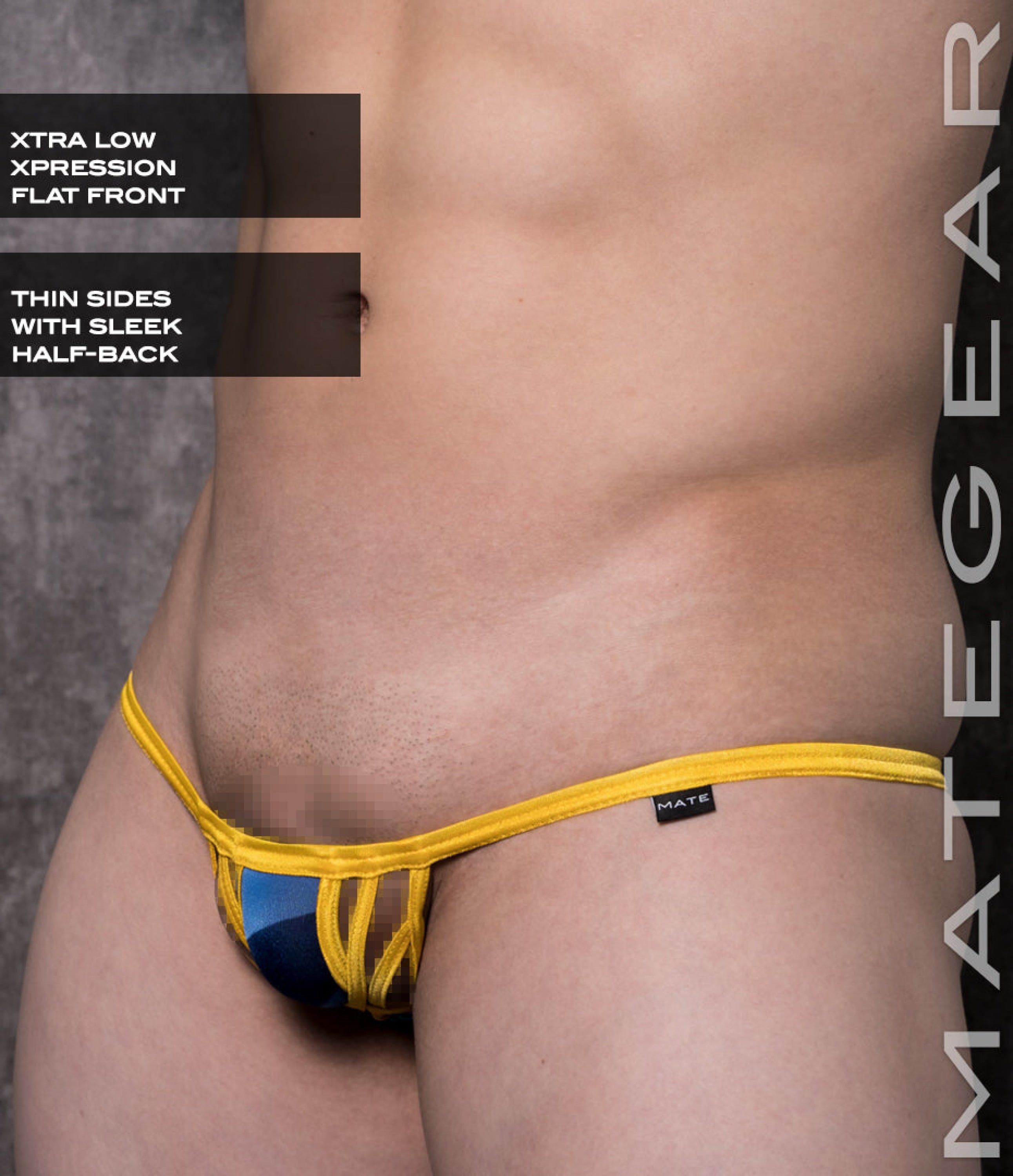 Sexy Mens Swimwear Xpression Mini Bikini - Da Dae (X-Tra Low Flat Front)