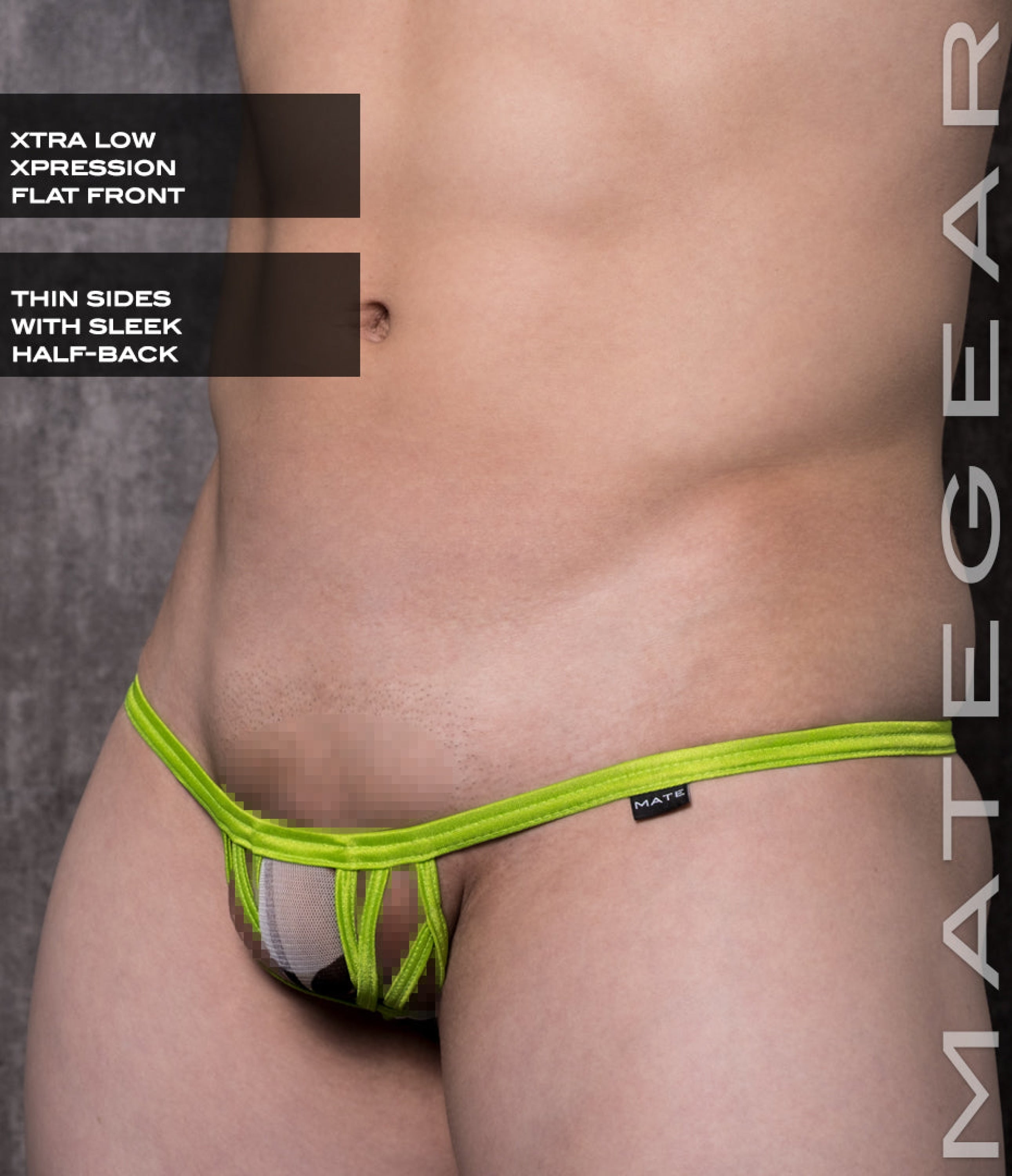 Sexy Mens Swimwear Xpression Mini Bikini - Da Dae (X-Tra Low Flat Front)