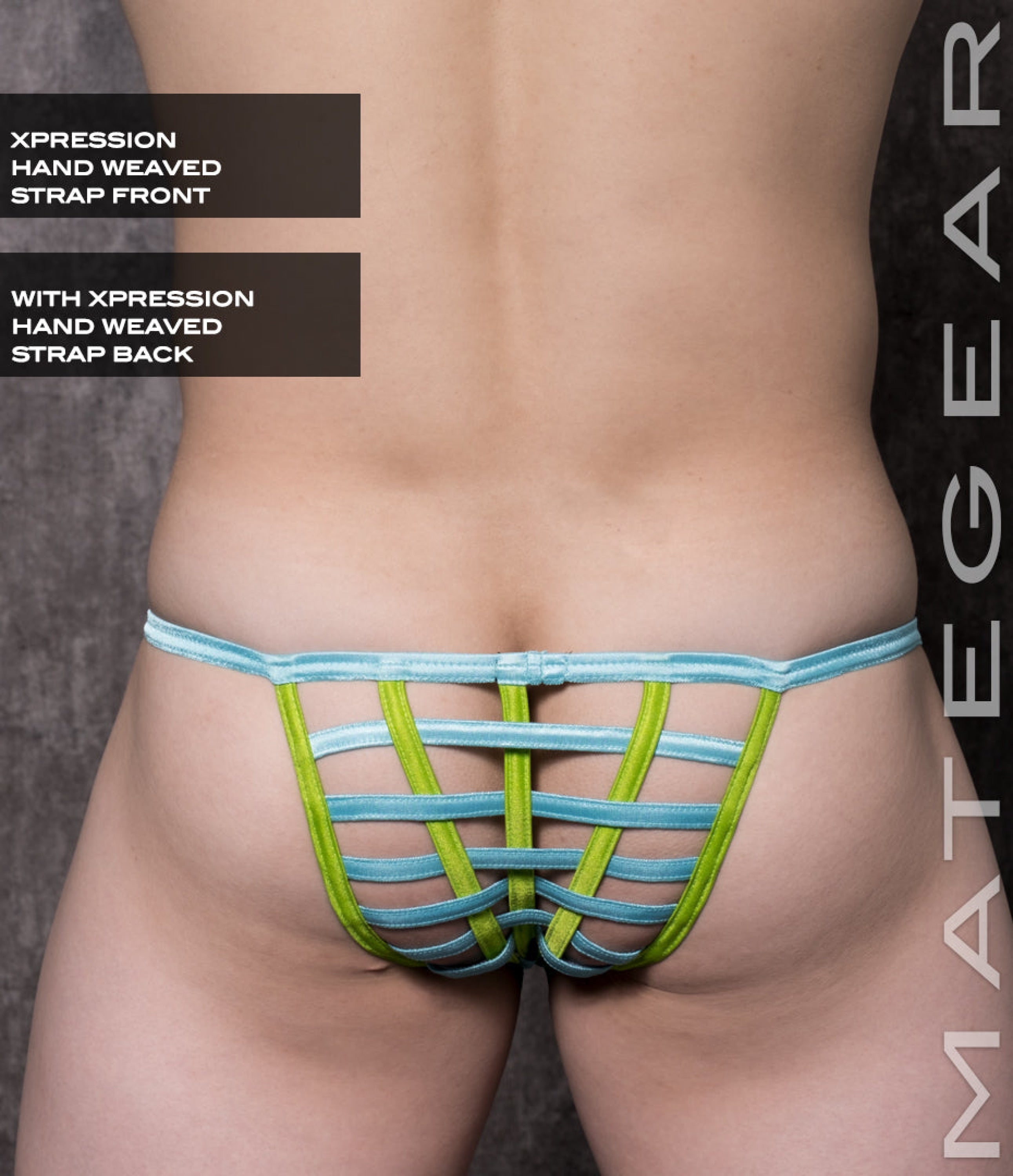 Sexy Mens Swimwear Xpression Mini Bikini - Gar Suk (Hand-Weaved Front/back)