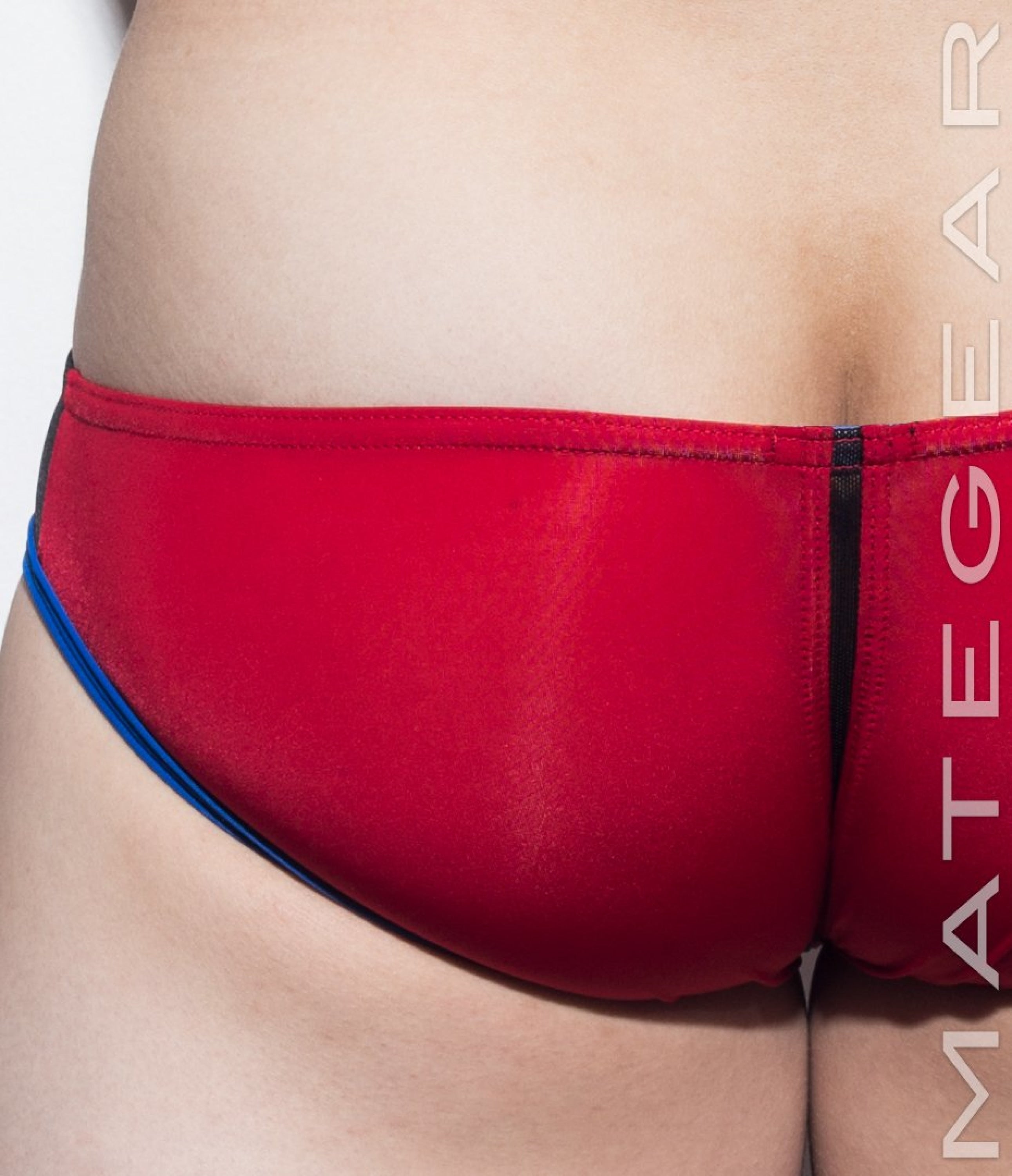 Sexy Men's Swimwear Xpression Mini Swim Pouch Squarecut - Ka Ha IV (Open Front Panel) - MATEGEAR - Sexy Men's Swimwear, Underwear, Sportswear and Loungewear