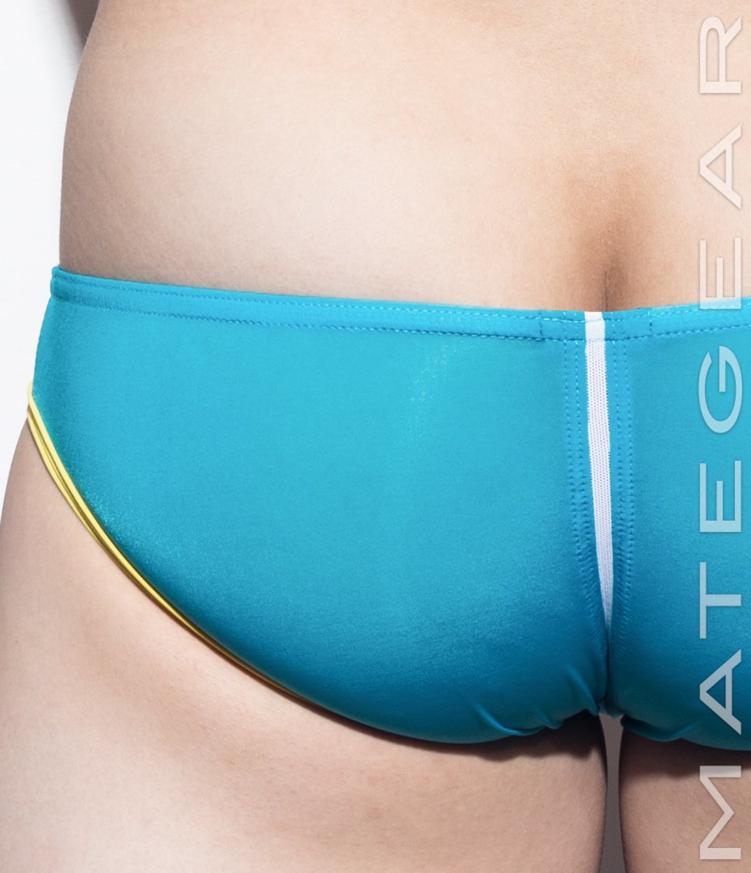 Sexy Men's Swimwear Xpression Mini Swim Pouch Squarecut - Ka Ha IV (Open Front Panel) - MATEGEAR - Sexy Men's Swimwear, Underwear, Sportswear and Loungewear