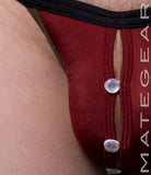 Sexy Mens Swimwear Xpression Ultra Swim Pouch Bikini - He Ran (Button Front)