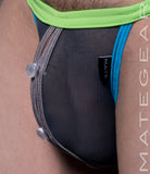 Sexy Mens Swimwear Xpression Ultra Swim Pouch Bikini - He Ran (Button Front)