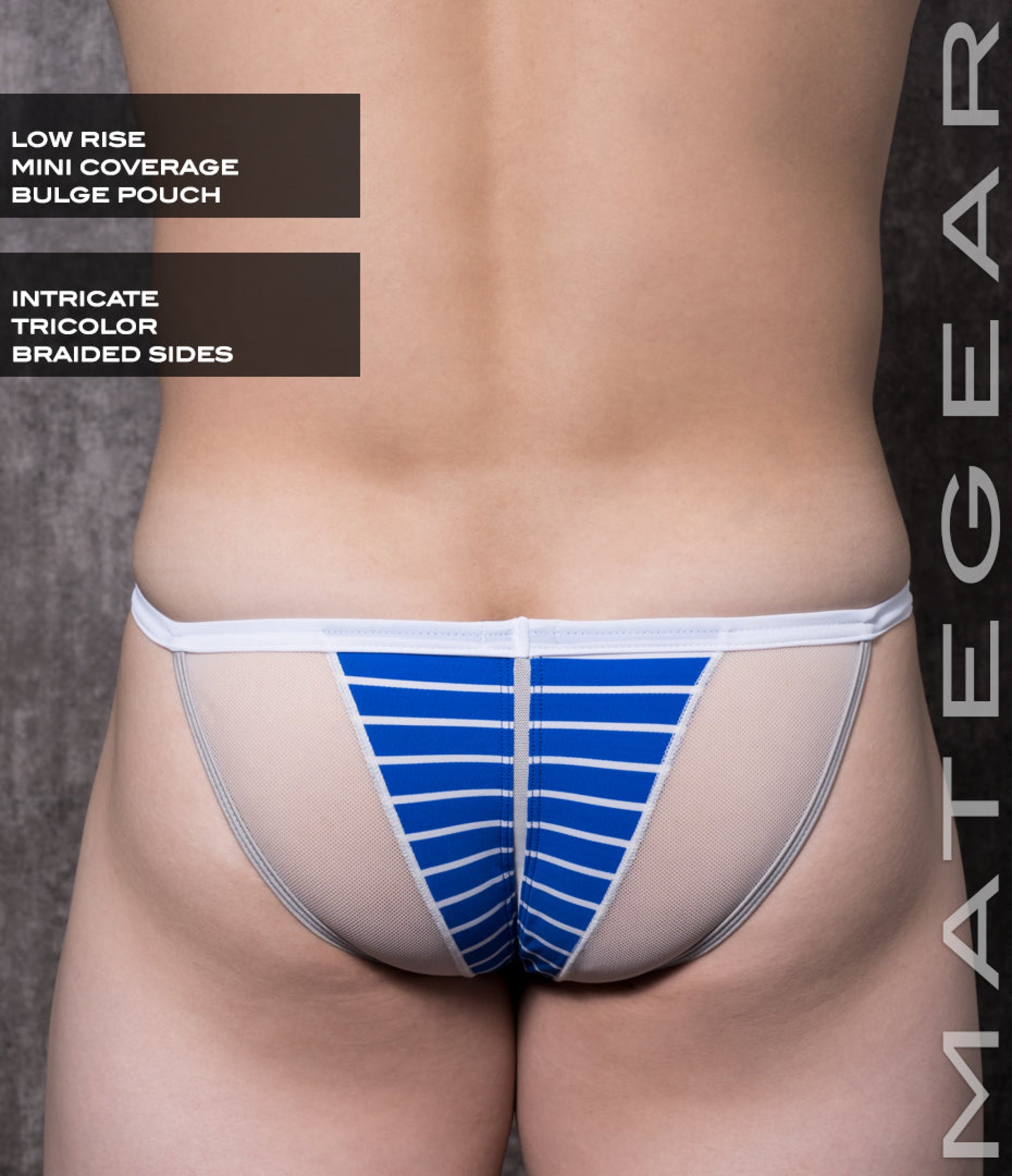 Sexy Mens Swimwear Xpression Ultra Swim Pouch Bikini - He Ran (Button Front)