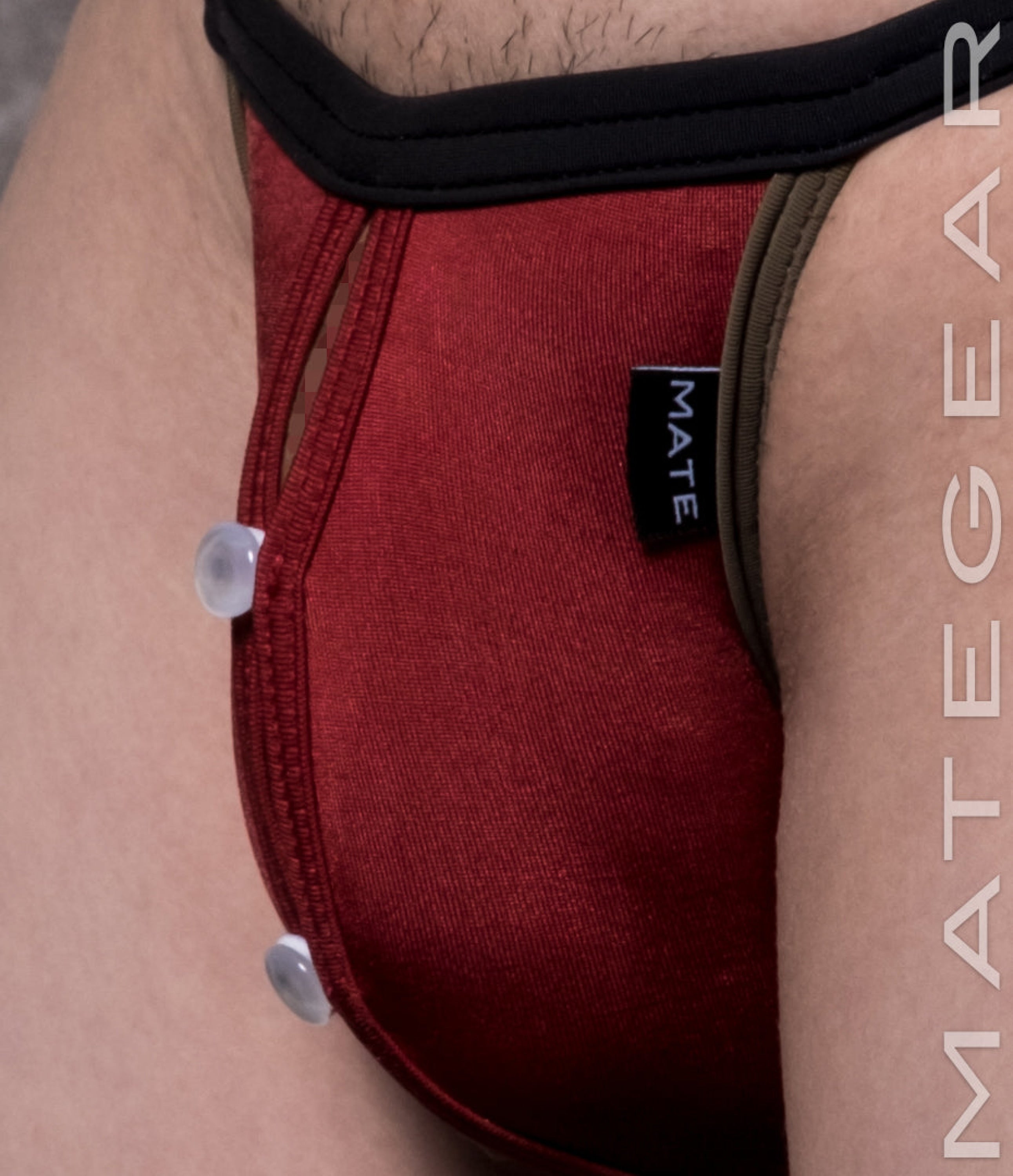 Sexy Mens Swimwear Xpression Ultra Swim Pouch Bikini - He Ran (Button Front)