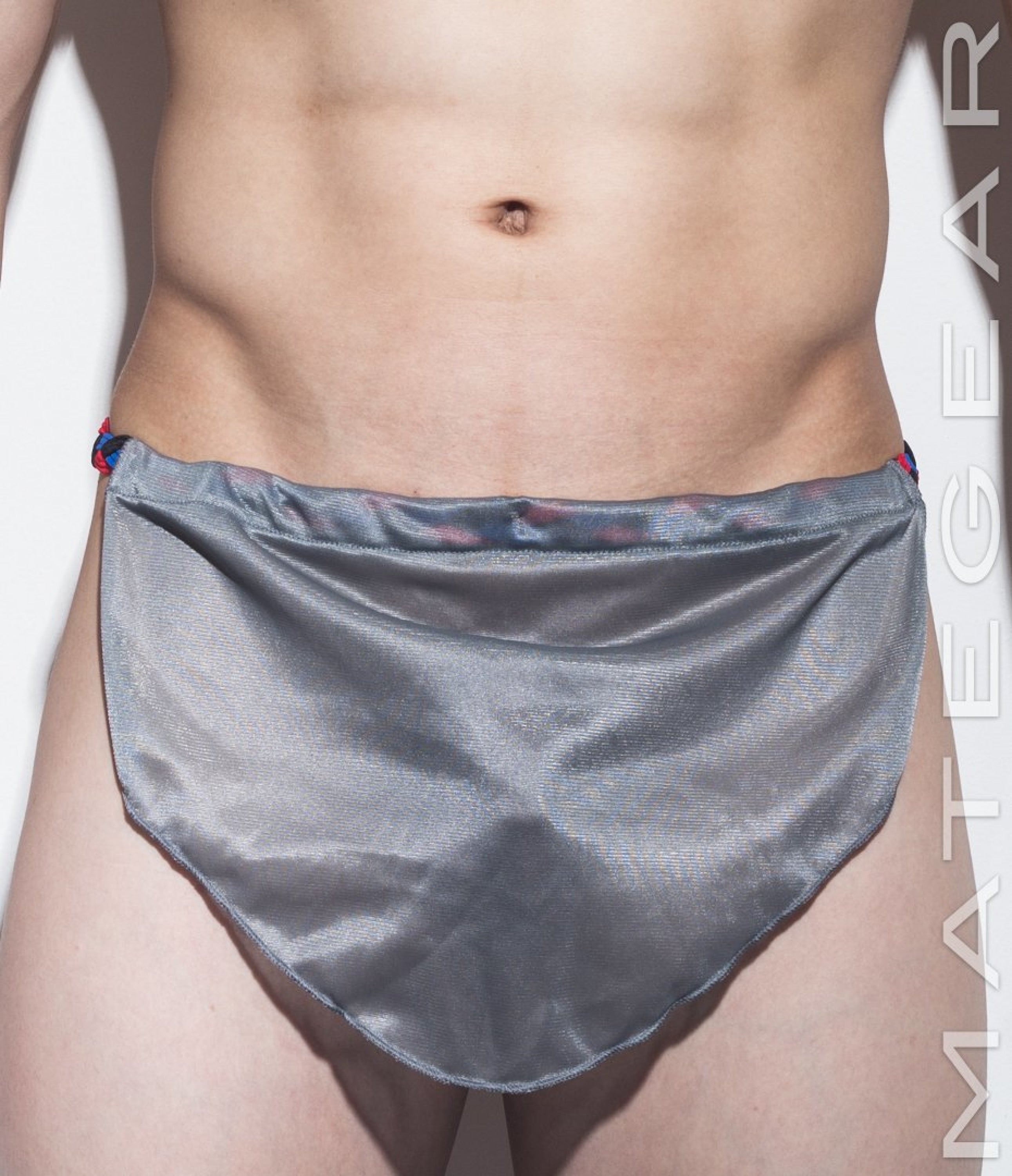 Sexy Men's Underwear Extreme Xpression Bikini - Po Dae (Black/Red/Blue Braided Band) - MATEGEAR - Sexy Men's Swimwear, Underwear, Sportswear and Loungewear