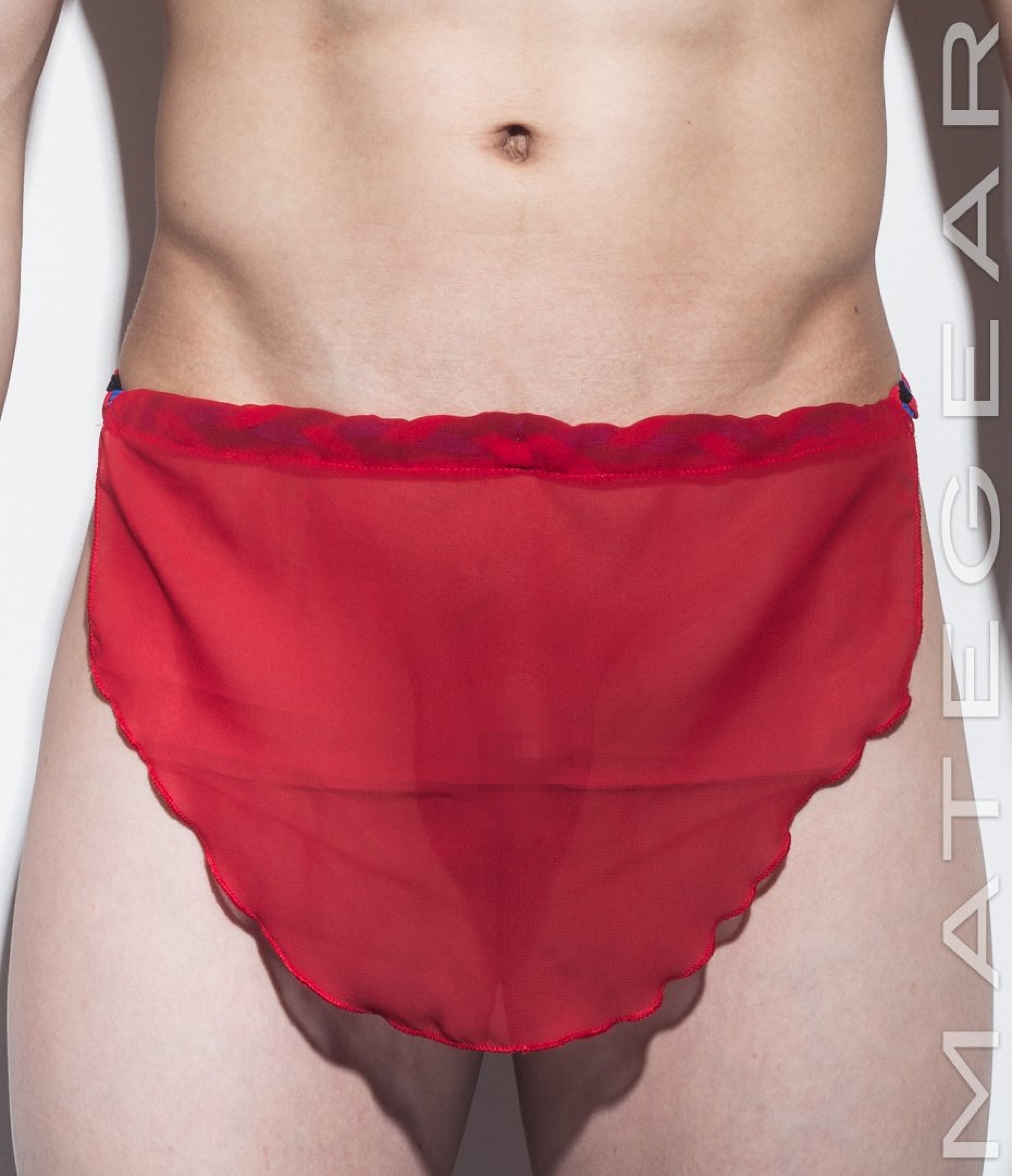 Sexy Men's Underwear Extreme Xpression Bikini - Po Dae (Black/Red/Blue Braided Band) - MATEGEAR - Sexy Men's Swimwear, Underwear, Sportswear and Loungewear