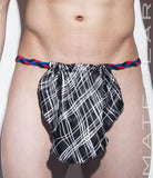 Sexy Men's Underwear Extreme Xpression Bikini - Po Dae (Black/Red/Blue Braided Band) - MATEGEAR - Sexy Men's Swimwear, Underwear, Sportswear and Loungewear