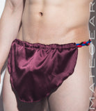 Sexy Men's Underwear Extreme Xpression Bikini - Po Dae (Black/Red/Blue Braided Band) - MATEGEAR - Sexy Men's Swimwear, Underwear, Sportswear and Loungewear