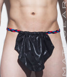 Sexy Men's Underwear Extreme Xpression Bikini - Po Dae (Black/Red/Blue Braided Band) - MATEGEAR - Sexy Men's Swimwear, Underwear, Sportswear and Loungewear