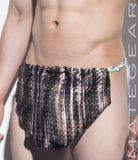 Sexy Men's Underwear Extreme Xpression Bikini - Po Dae (Green/White/Grey Braided Band) - MATEGEAR - Sexy Men's Swimwear, Underwear, Sportswear and Loungewear