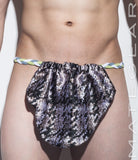 Sexy Men's Underwear Extreme Xpression Bikini - Po Dae (Green/White/Grey Braided Band) - MATEGEAR - Sexy Men's Swimwear, Underwear, Sportswear and Loungewear