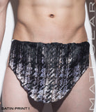 Sexy Men's Underwear Extreme Xpression Bikini - Po Dae (Green/White/Grey Braided Band) - MATEGEAR - Sexy Men's Swimwear, Underwear, Sportswear and Loungewear