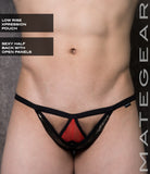 Sexy Mens Underwear Xpression Mini Bikini - Yeo Suk (Low Rise Front) Black Band / Medium