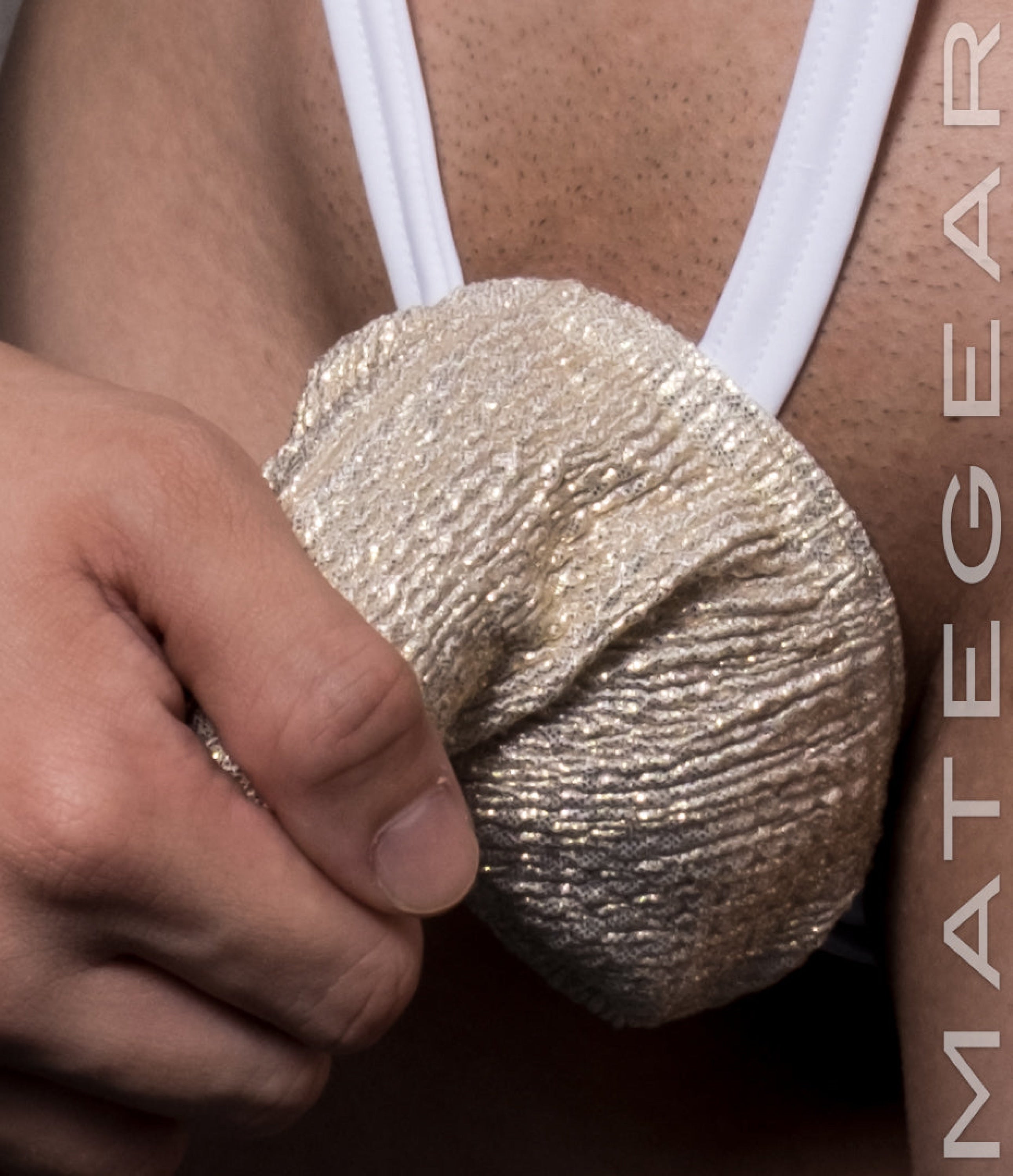 Sexy Mens Underwear Xpression Ultra G - Gal Dae (Adjustable Sling / Trunk Front White Full Body