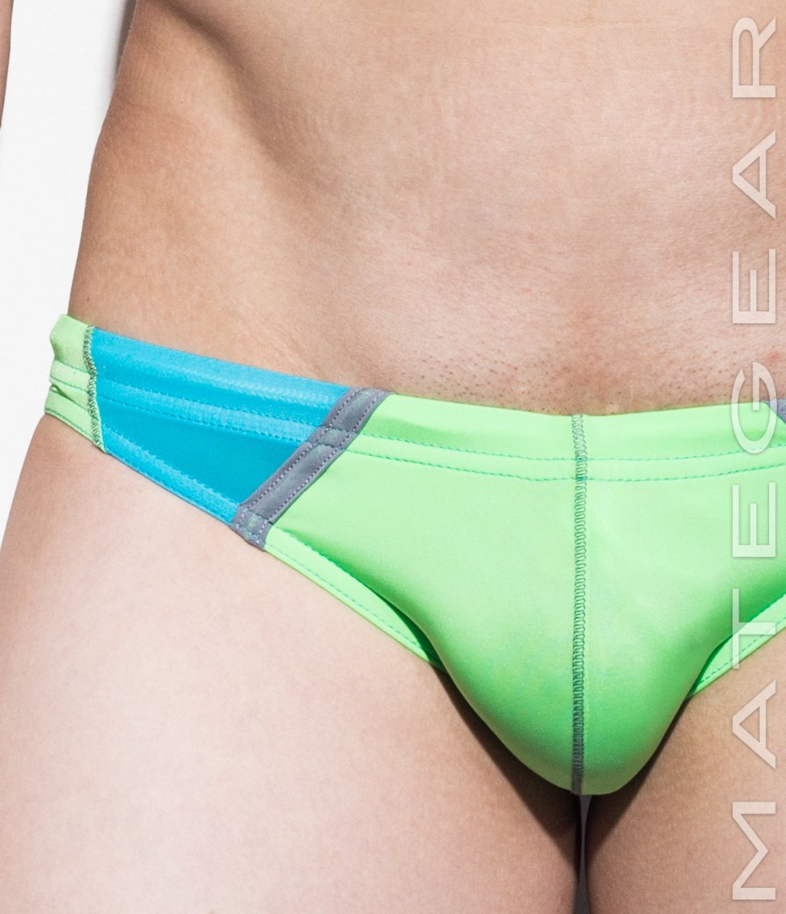Ultra Swim Bikini - Jun Won (Flat Front / Translucent Back Panel ) - MATEGEAR - Sexy Men's Swimwear, Underwear, Sportswear and Loungewear