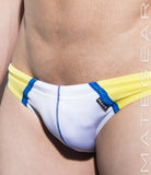 Ultra Swim Bikini - Jun Won (Flat Front / Translucent Back Panel ) - MATEGEAR - Sexy Men's Swimwear, Underwear, Sportswear and Loungewear