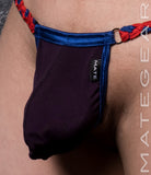 Sexy Men's Swimwear Maximizer Ultra Slingshot - Yeom So (Red/Blue Band)