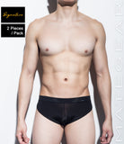 [2pc/Pack] Sexy Men's Loungewear Signature Mini Shorts - Ki Nam (Ultra Thin Nylon Series)