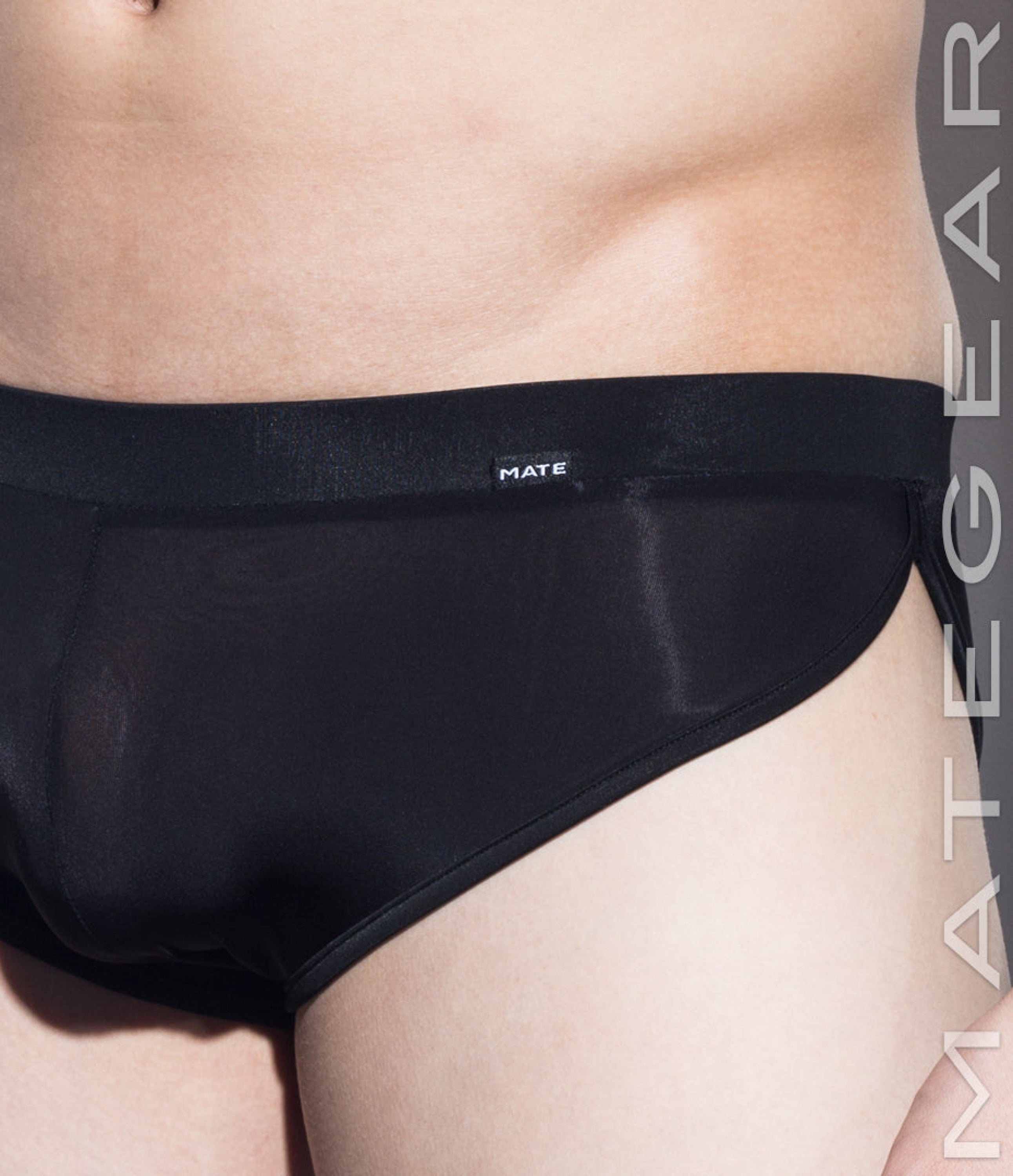 Sexy Men's Loungewear Signature Mini Shorts - Ki Nam (Ultra Thin Nylon Series) - MATEGEAR - Sexy Men's Swimwear, Underwear, Sportswear and Loungewear