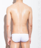 Sexy Men's Sportswear Signature Mini Shorts - Ki Nam (White Air Nylon) - MATEGEAR - Sexy Men's Swimwear, Underwear, Sportswear and Loungewear