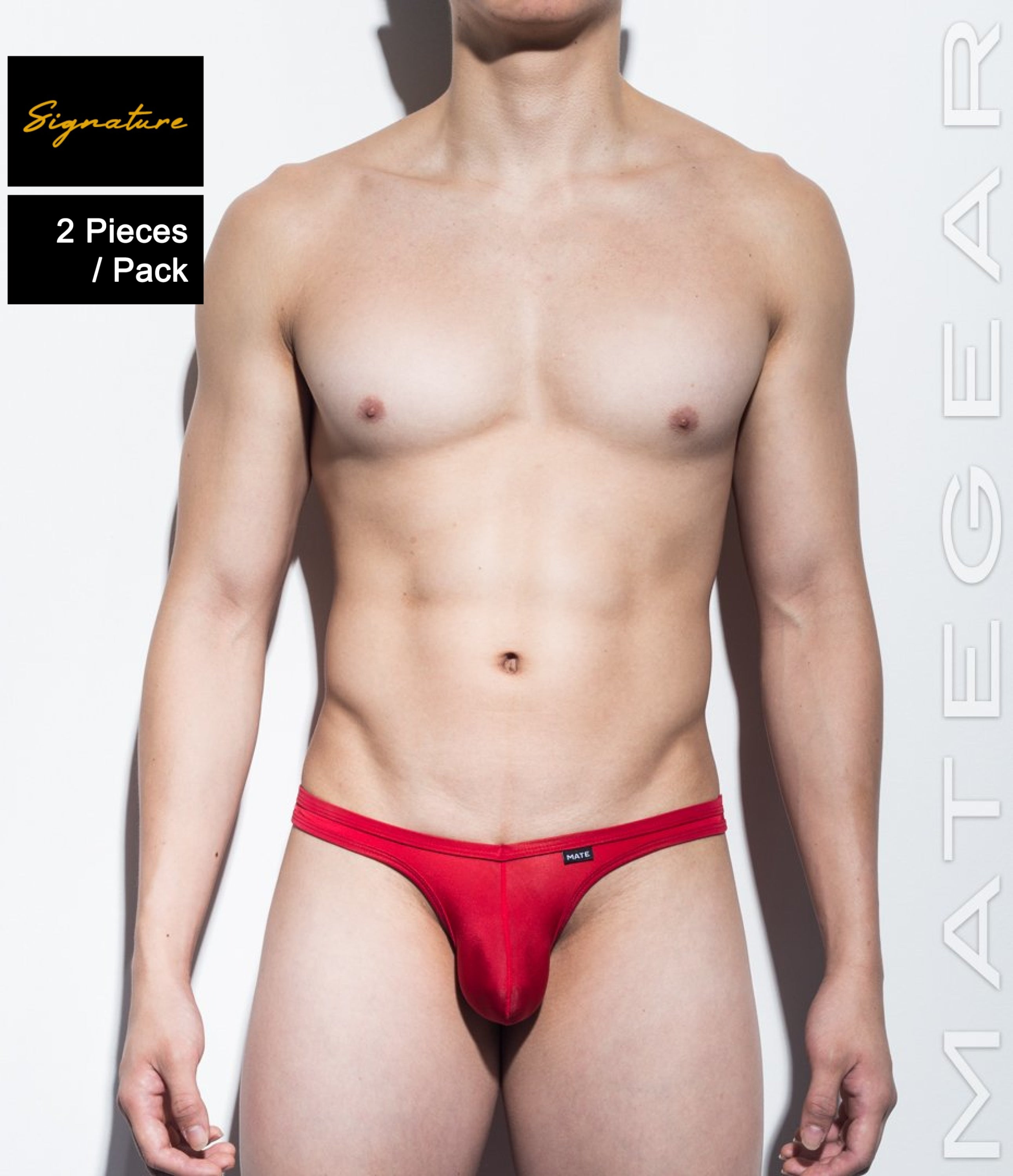 Sexy Men's Underwear Ultra Bikini Briefs - Nan Song (V-Front / Tapered Sides) (Ultra Thin Nylon Signature Series II) - MATEGEAR - Sexy Men's Swimwear, Underwear, Sportswear and Loungewear